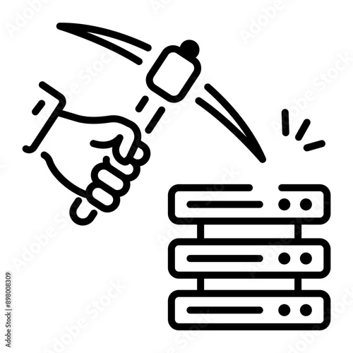 A linear icon of data mining