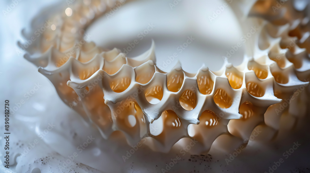 Close Up of White and Orange Honeycomb Structure Close Up of White and Orange Honeycomb Structure