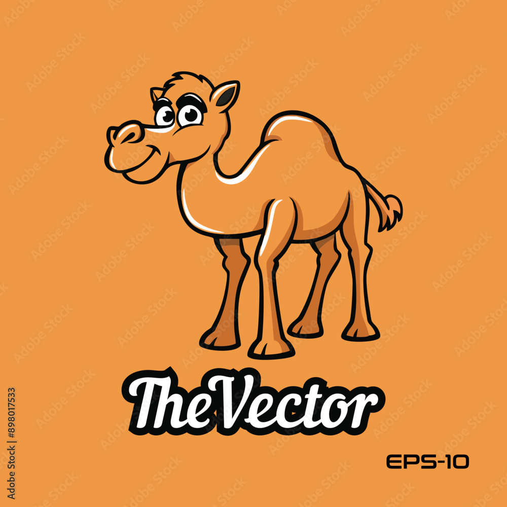 Cute Camel logo, vector, mascot, character, illustration Cute Camel logo, vector, mascot, character, illustration
