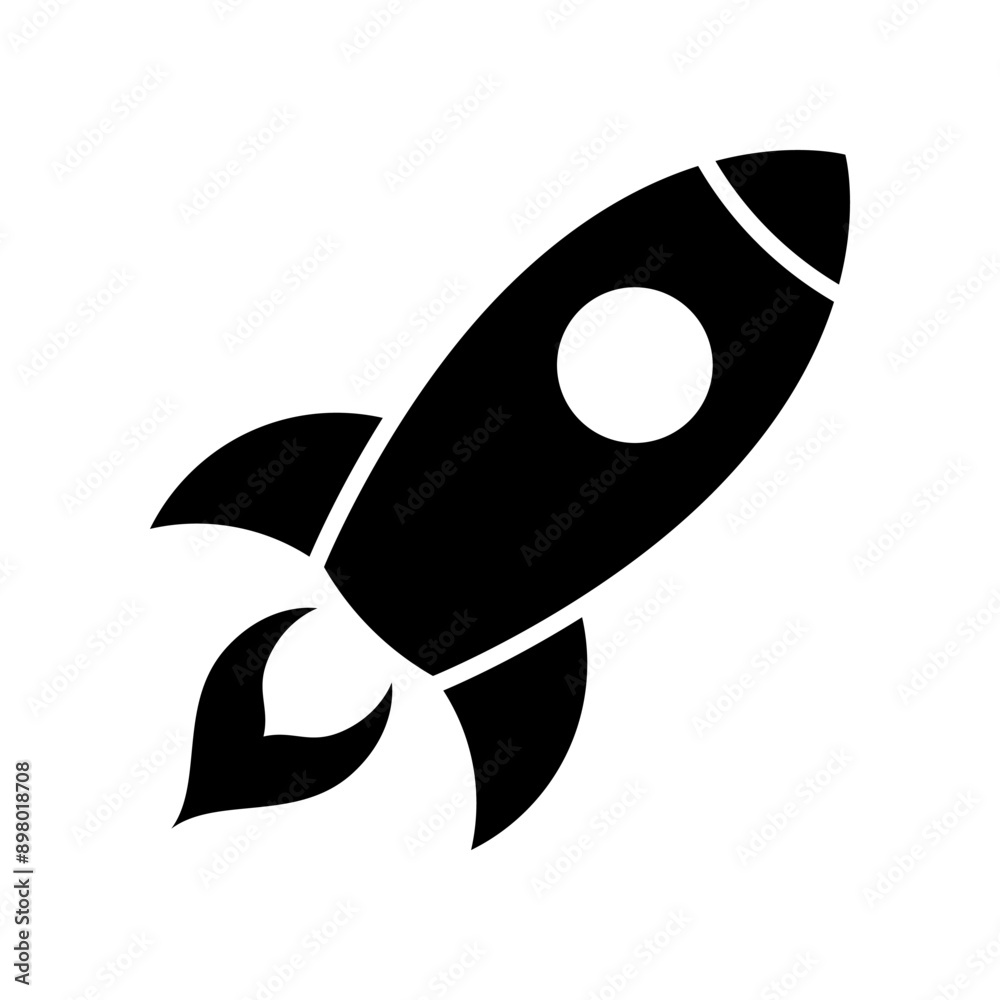 Rocket icon isolated on white background. Rocket icon isolated on white background.