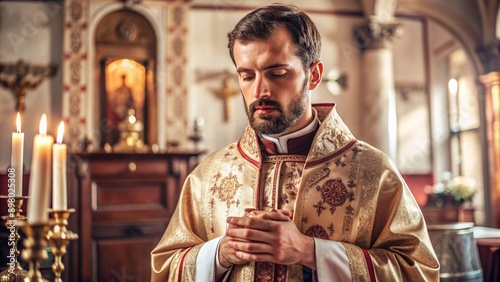 man and person in church