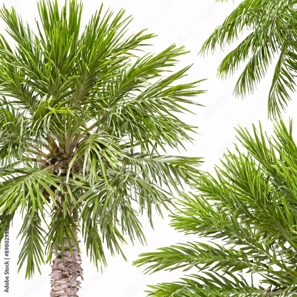 Palm tree isolated on white background Palm tree isolated on white background