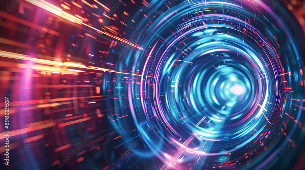 Abstract_tunnel_background. Generative Ai Illustration Abstract_tunnel_background. Generative Ai Illustration