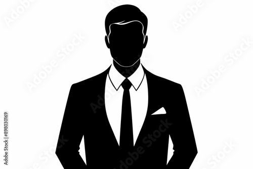 admin business icon, businessman. business people. Male avatar profile pictures. Man in suit for your web site design, logo, app, UI. solid style. vector illustration design on white background