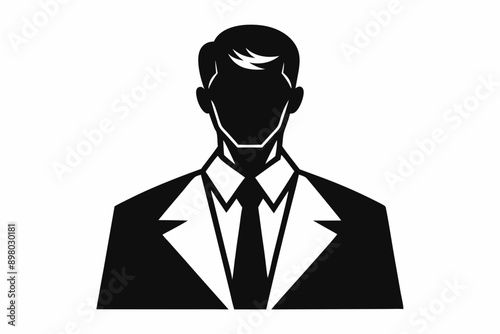 admin business icon, businessman. business people. Male avatar profile pictures. Man in suit for your web site design, logo, app, UI. solid style. vector illustration design on white background