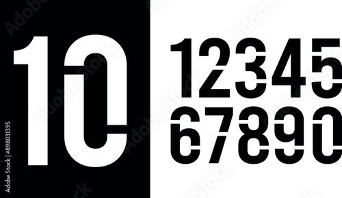 Jersey number and jersey number typography