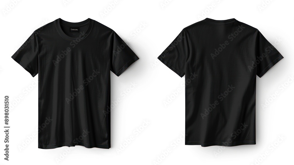 Blank Black T-Shirt Mockup Blank Black T-Shirt Mockup