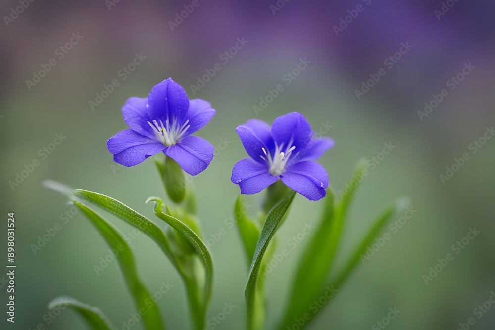 Ohio spiderwort bokeh background, AI Generated Ohio spiderwort bokeh background, AI Generated