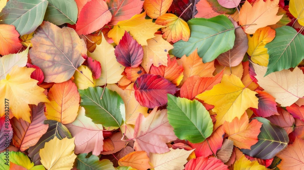Pile of brightly colored autumn leaves, capturing the essence of falls beauty and abundance Pile of brightly colored autumn leaves, capturing the essence of falls beauty and abundance