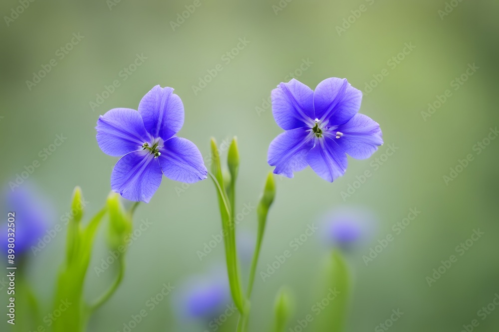 Ohio spiderwort bokeh background, AI Generated Ohio spiderwort bokeh background, AI Generated