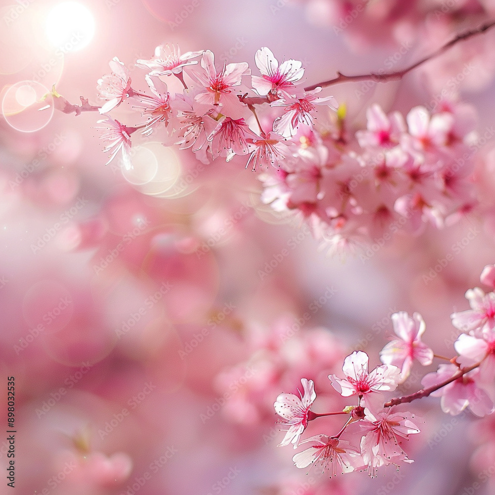 macro pink cherry blossoms. Image with copy space macro pink cherry blossoms. Image with copy space