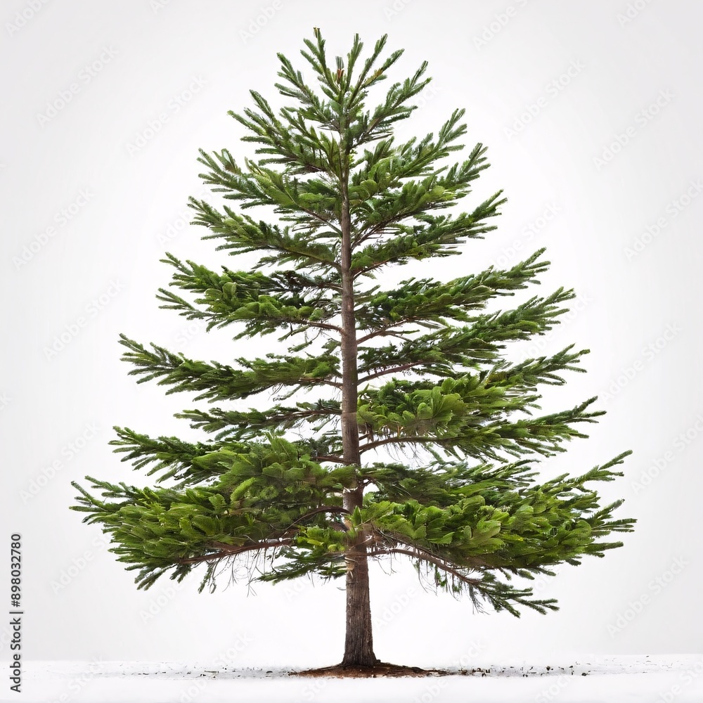 Pine tree isolated on white background Pine tree isolated on white background