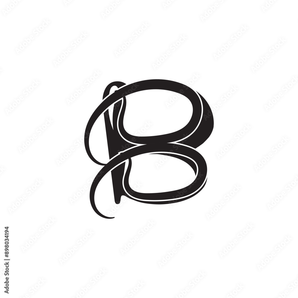 letter b logo template that is unique and simple letter b logo template that is unique and simple