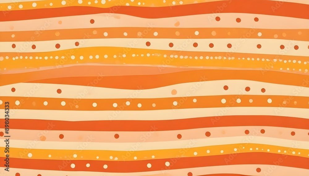 4k retro pattern inspired by the 1970s, with bold stripes, dots, and warm color combinations., high detail, golden hour glow