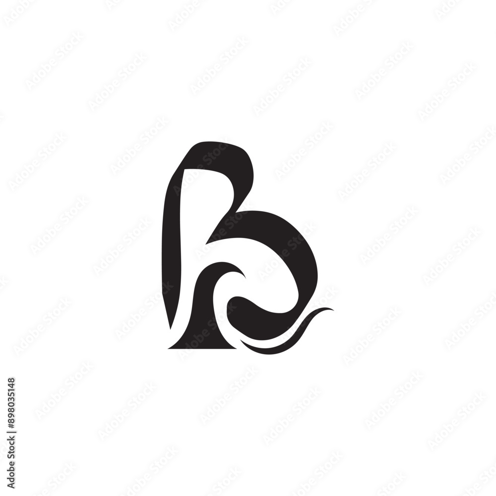 Fototapeta premium letter b logo template that is unique and simple