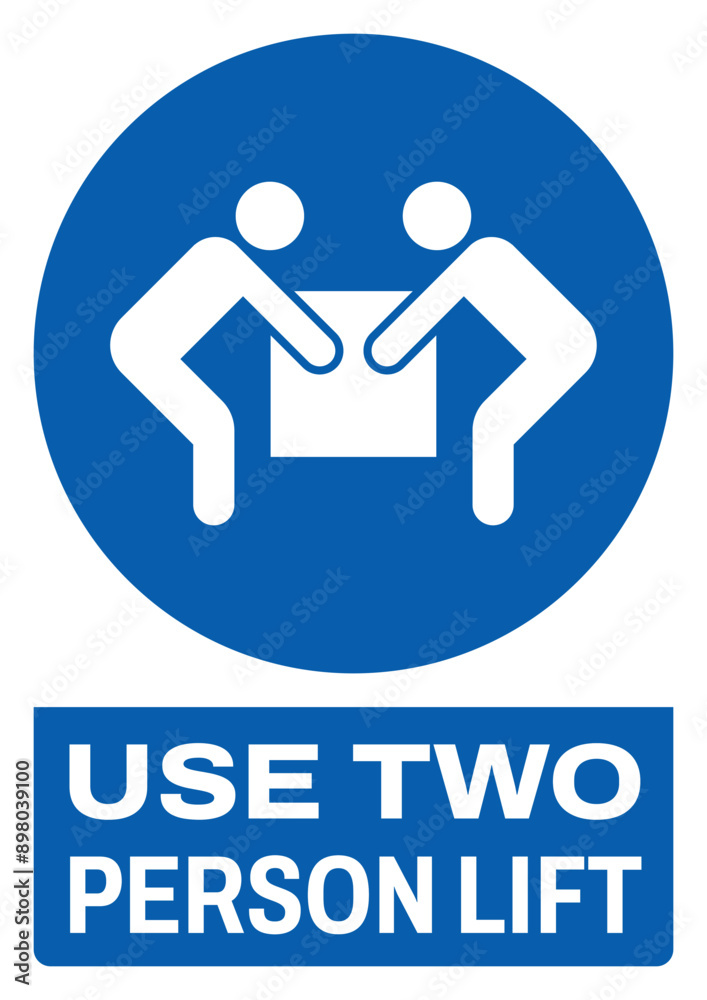 ISO mandatory safety signs v2 tex variation_use two person lift size a4/a3/a2/a1
ISO mandatory safety signs v2 tex variation_use two person lift size a4/a3/a2/a1