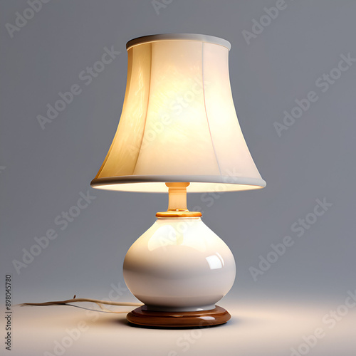 lamp on a table