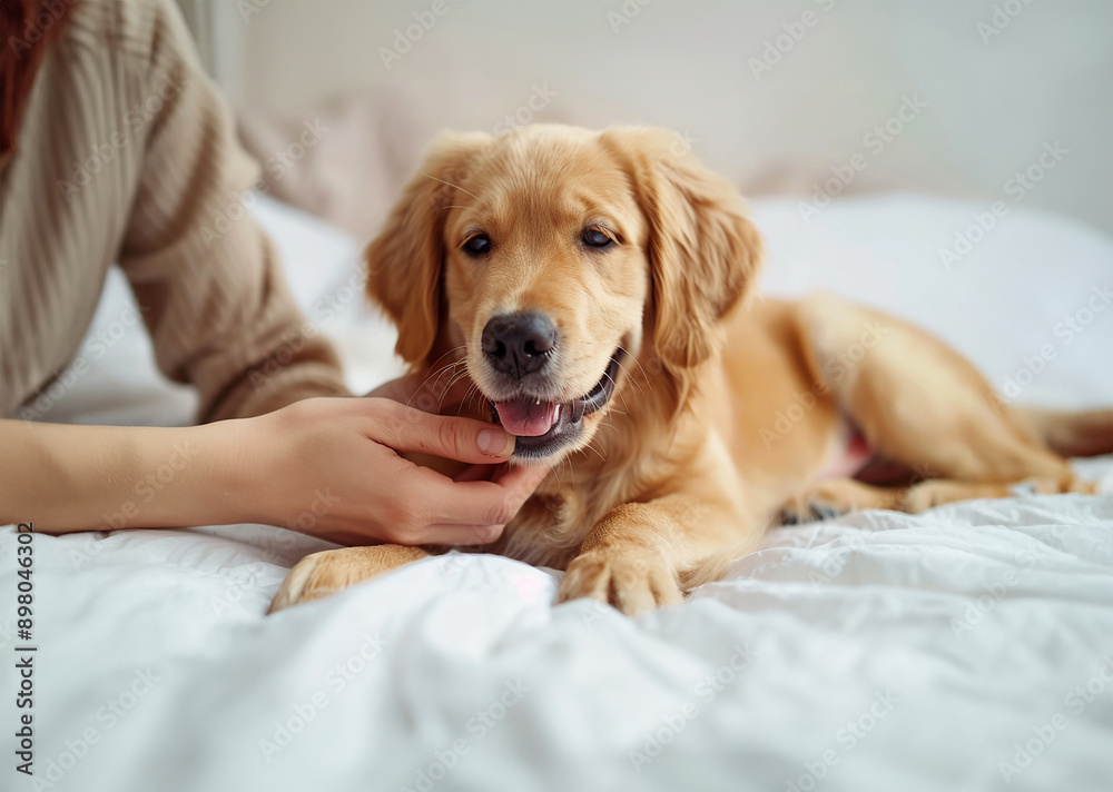 Obraz premium dog in bed