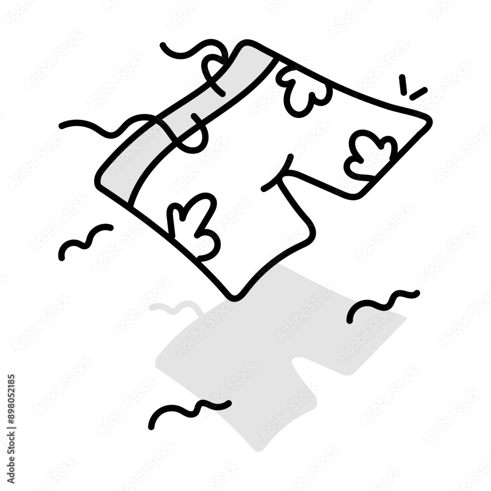 A hand drawn icon of summer shorts
A hand drawn icon of summer shorts