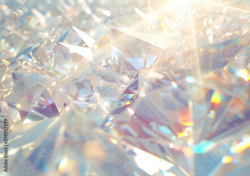 Sparkling Crystal Background.