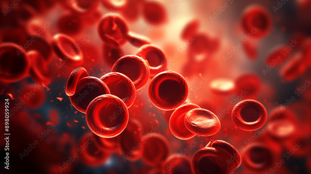 Blood cell and red blood cells, medical concept of laboratory. Blood cell and red blood cells, medical concept of laboratory.