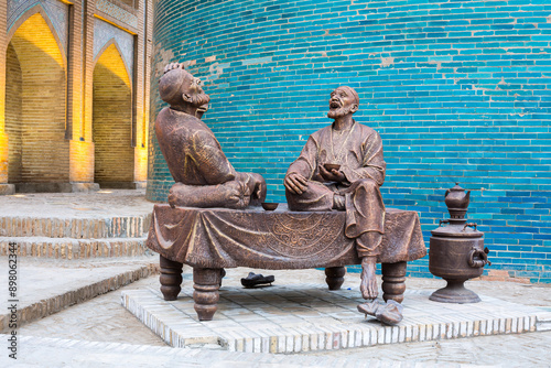 Modern sculpture in Itchan-kala