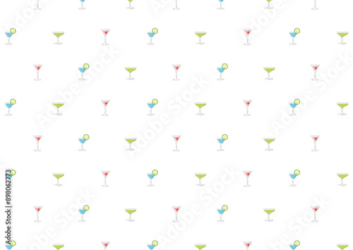 シンプルな線で描いたお酒のイラストの背景