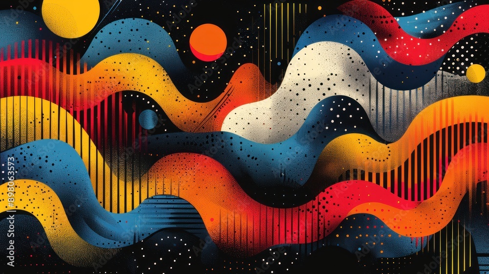 Abstract Cosmic Waves Abstract Cosmic Waves