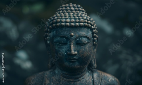 Wallpaper Mural Buddha portrait, Generative AI Torontodigital.ca