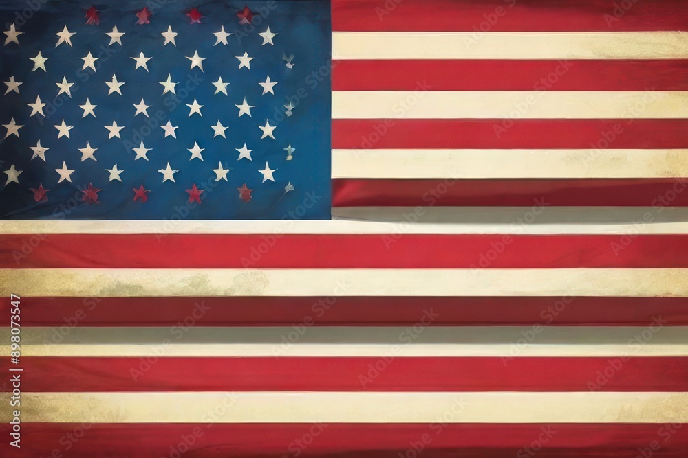 Naklejka premium United States of America Flag