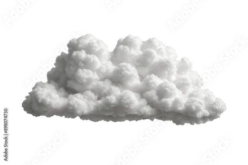 White natural cloud isolated on transparent background