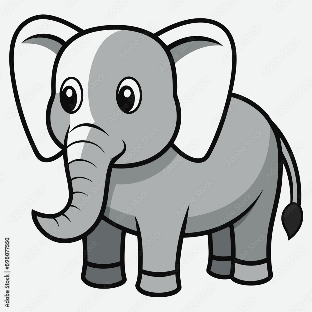 Fototapeta premium baby elephant Vector