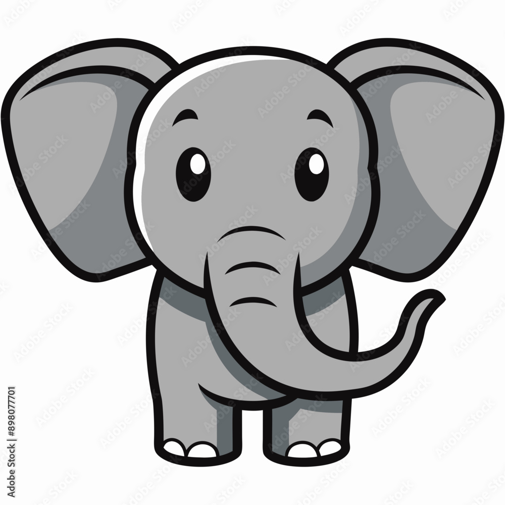 Fototapeta premium baby elephant Vector