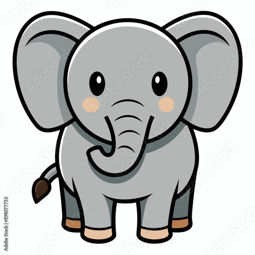  baby elephant Vector