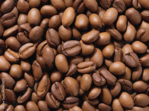 Coffee beans close up background