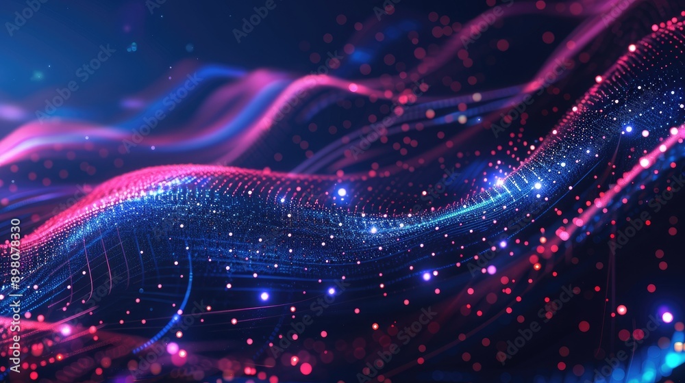 technology wave in blue and purple colors technology wave in blue and purple colors
