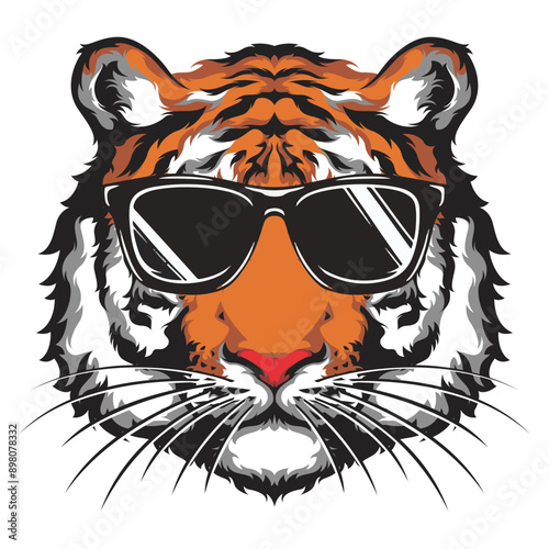 Classic Tiger with glasses