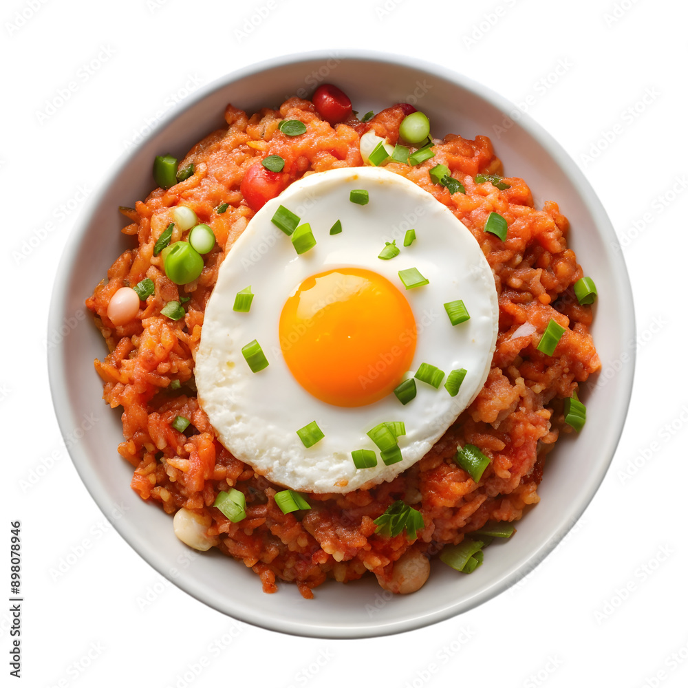 Korean kimchi fried rice with egg Korean kimchi fried rice with egg
