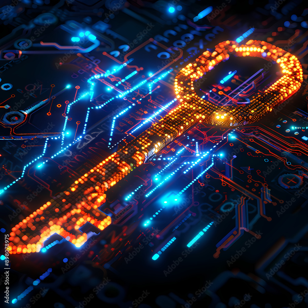 Digital Encryption Symbol