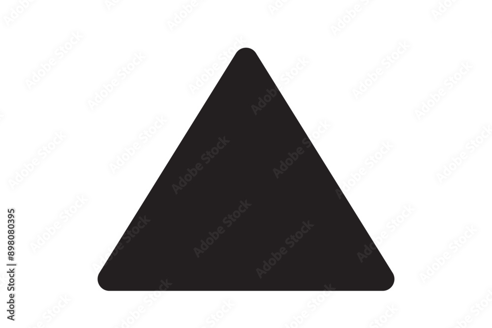 Vector of triangle icon on gray/white background Vector of triangle icon on gray/white background