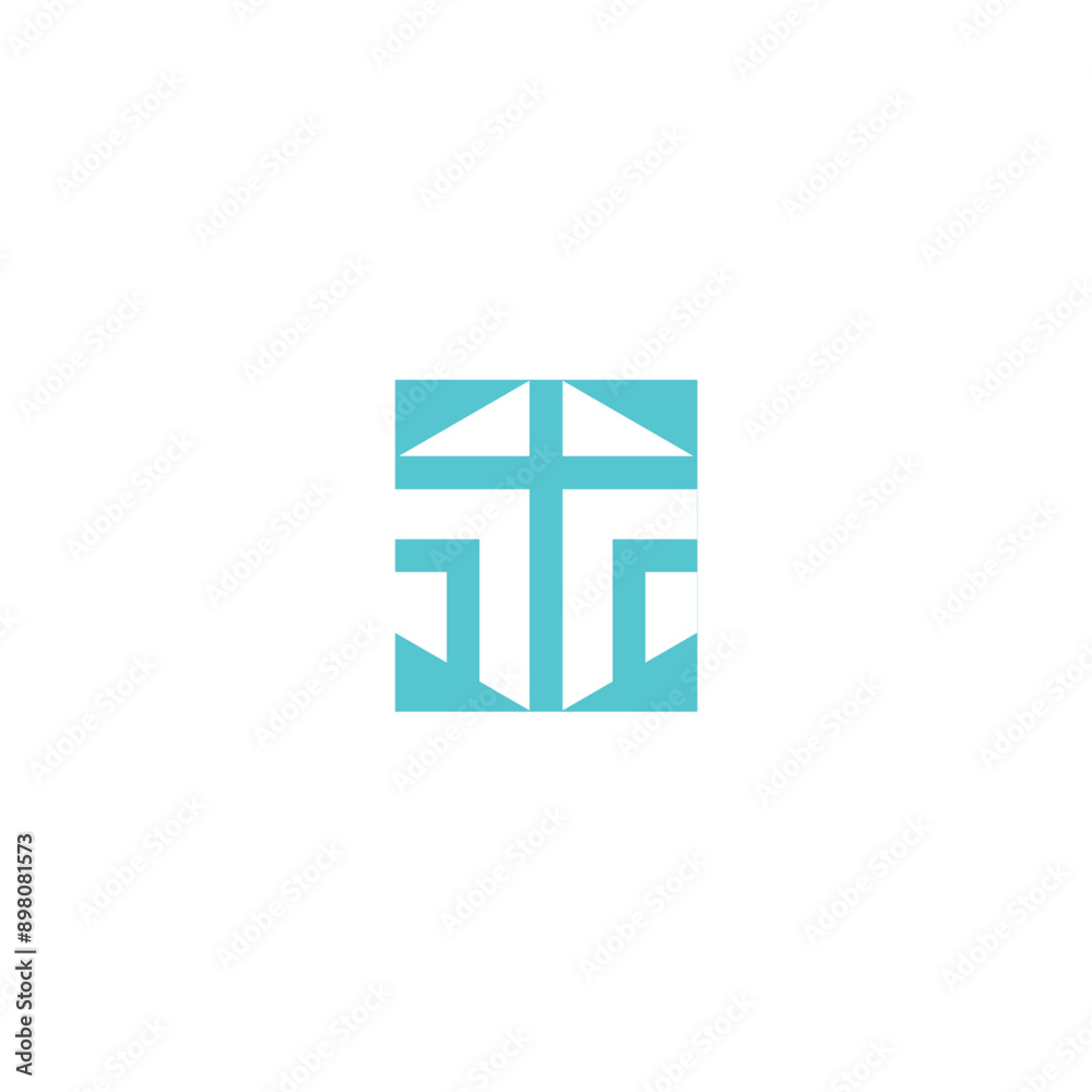 Cross geometry sign logo Cross geometry sign logo