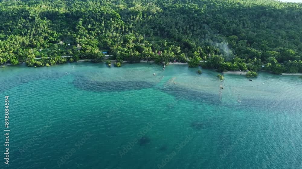blue lagoon, bay off the tropical coast, beach in the tropics blue lagoon, bay off the tropical coast, beach in the tropics