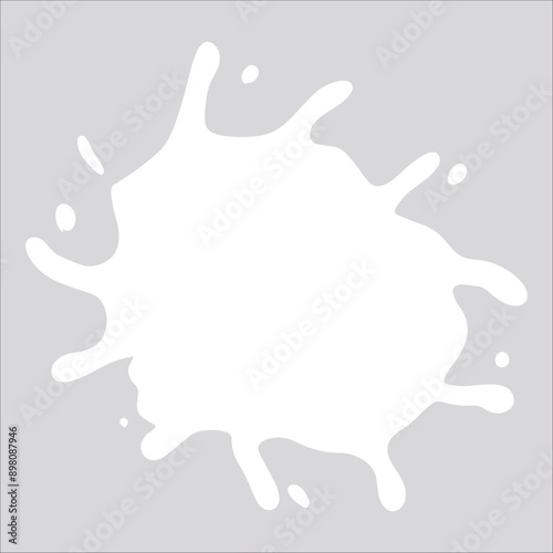 Paint white pigment spray splash stain illustration spots