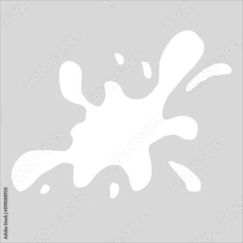 Paint white pigment spray splash stain illustration spots