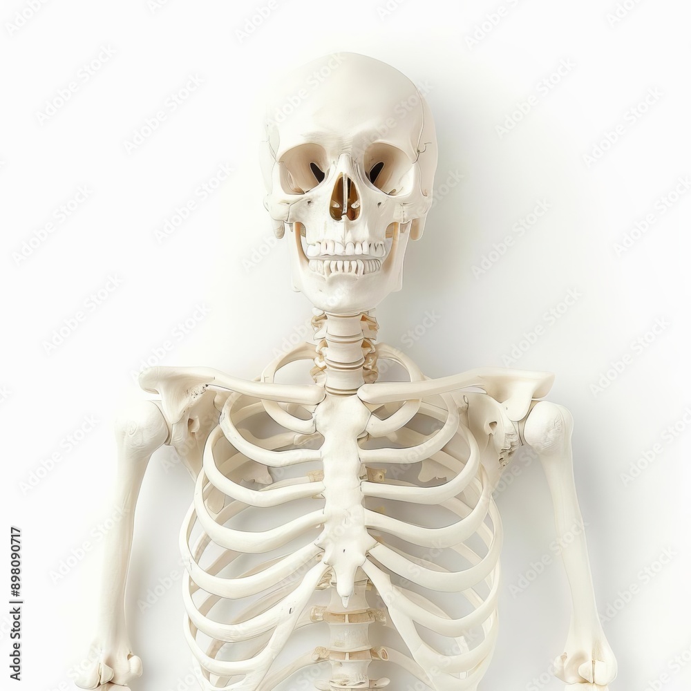 skeleton figure on solid white background, single object skeleton figure on solid white background, single object