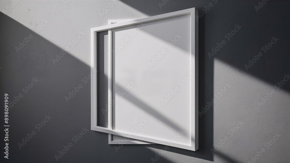 High resolution white blank poster area with frame mock-up on empty wall, empty photo frame 3d illustration and rendering. High resolution white blank poster area with frame mock-up on empty wall, empty photo frame 3d illustration and rendering.