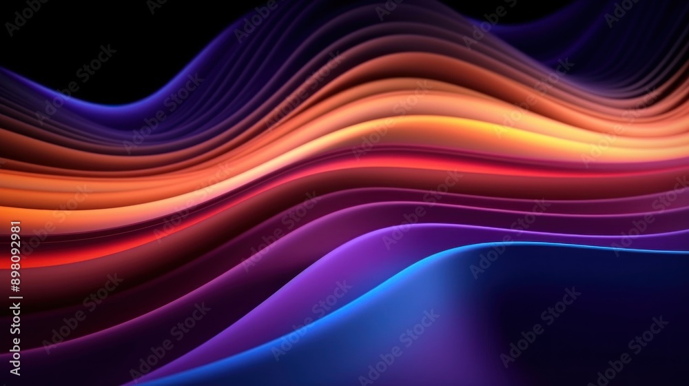 Abstract Colorful Wavy Lines Abstract Colorful Wavy Lines