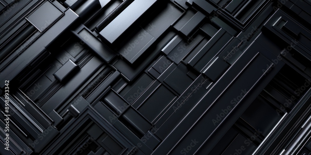 Abstract Black Geometric Pattern Abstract Black Geometric Pattern