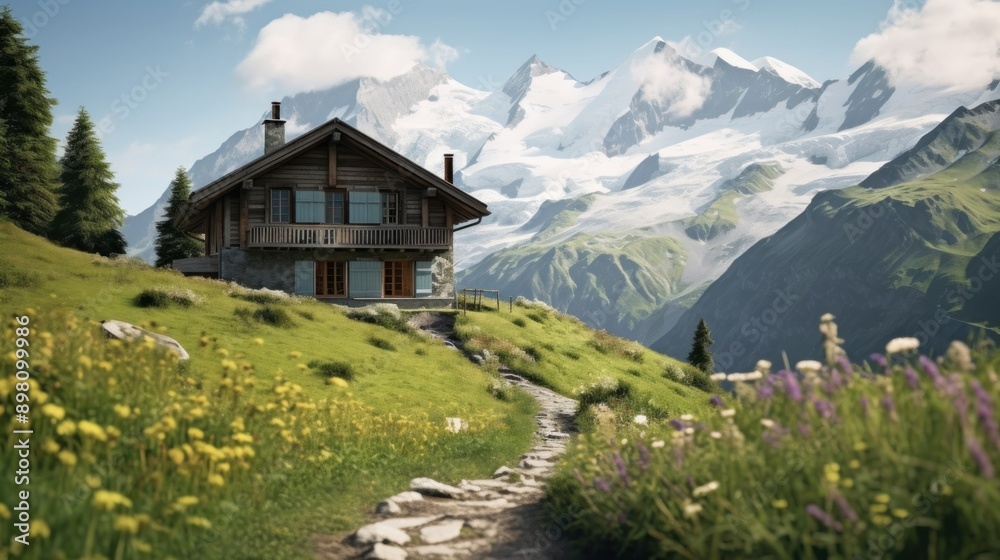 Alpine Chalet with Mountain View Alpine Chalet with Mountain View