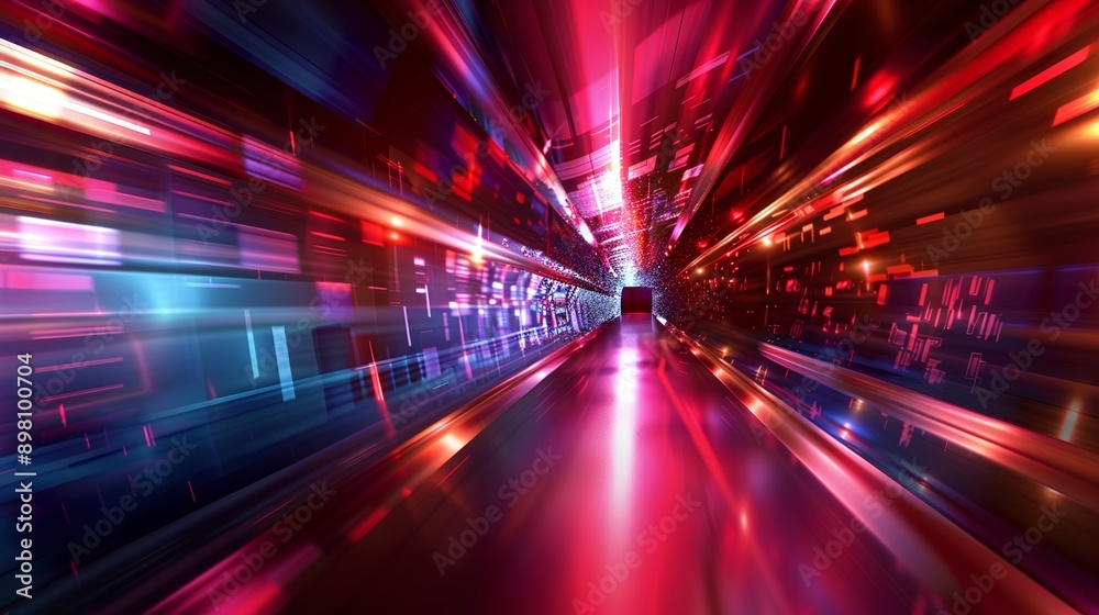 Abstract digital space background with light trails depicting rapid data flow and velocity Abstract digital space background with light trails depicting rapid data flow and velocity